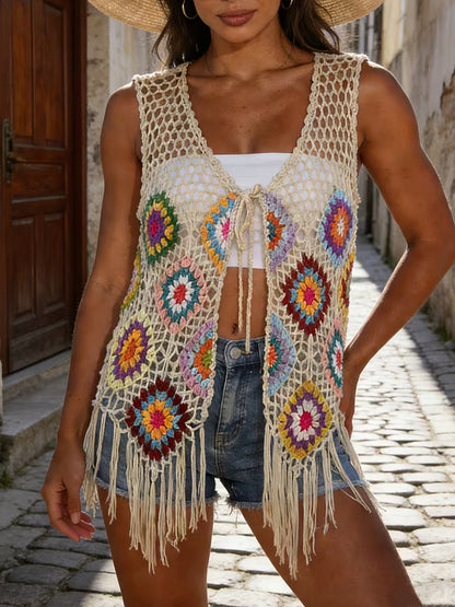 Endless Summer Style — 4 Crochet Pattern Bundle (PDF) | Sunset Beach Dress, Granny Square Cardigan, Wildflower Sweater & Bohemian Fringed Jacket