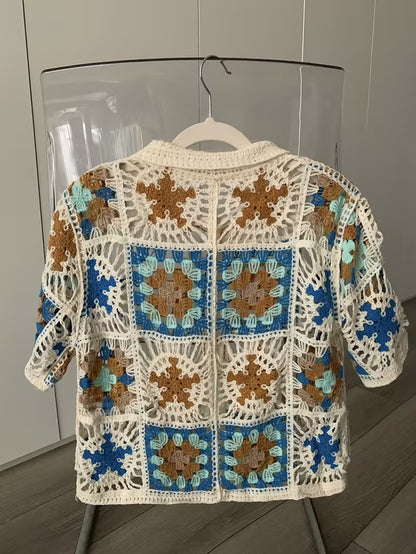 Endless Summer Style — 4 Crochet Pattern Bundle (PDF) | Sunset Beach Dress, Granny Square Cardigan, Wildflower Sweater & Bohemian Fringed Jacket