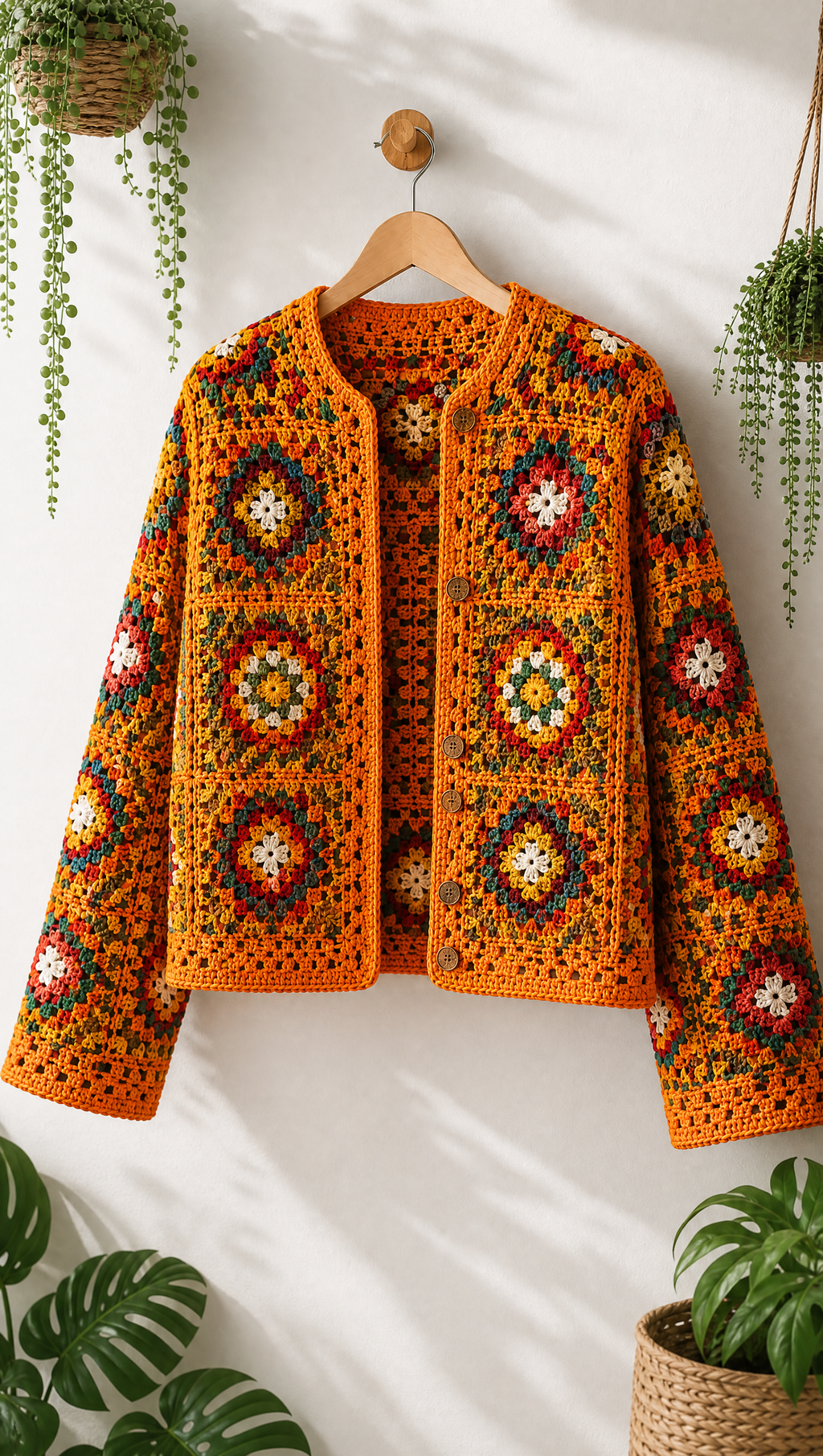 Boho Granny-Square Cardigans — 4 Crochet Pattern Bundle (PDF)