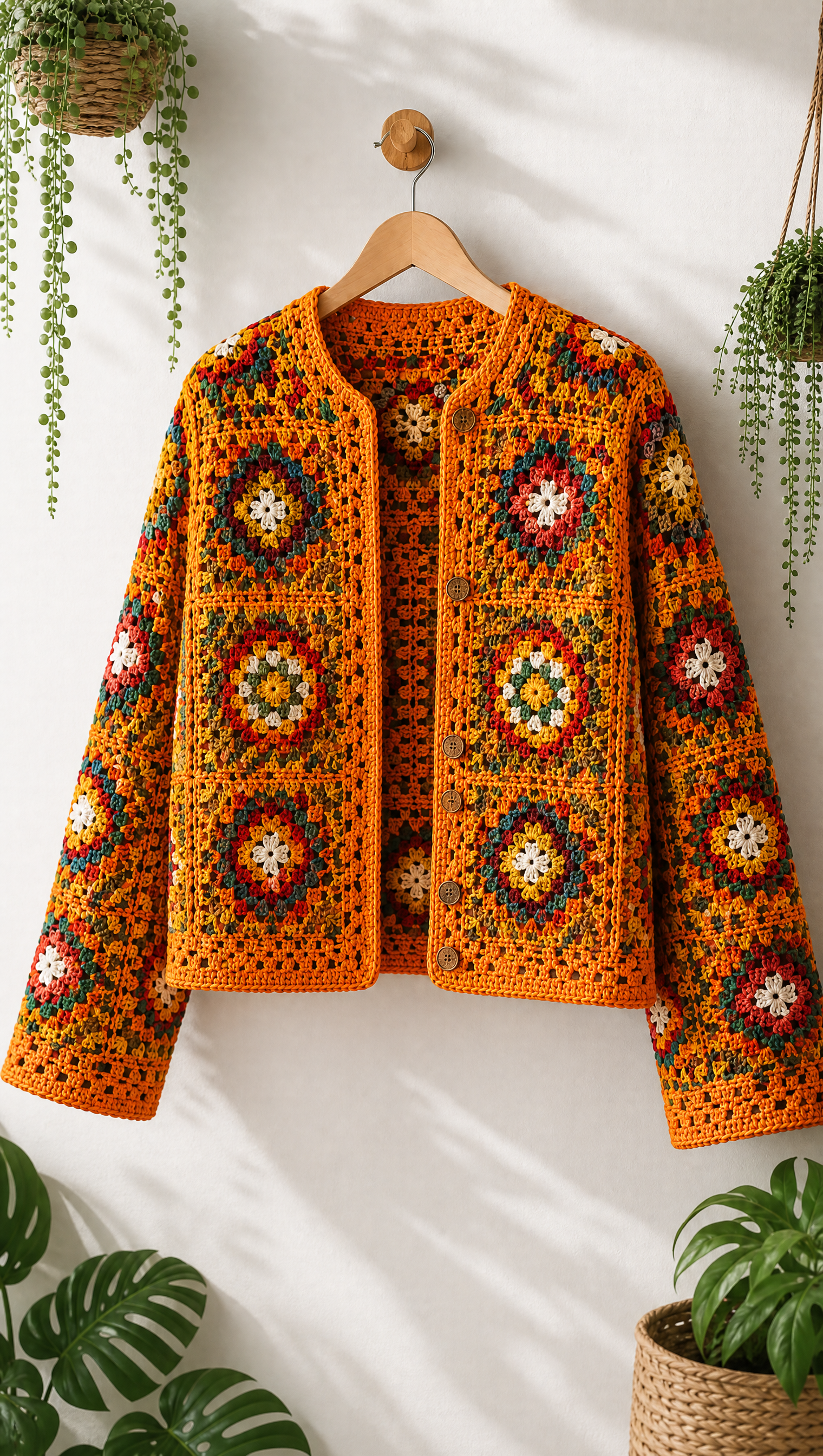 Boho Granny-Square Cardigans — 4 Crochet Pattern Bundle (PDF)