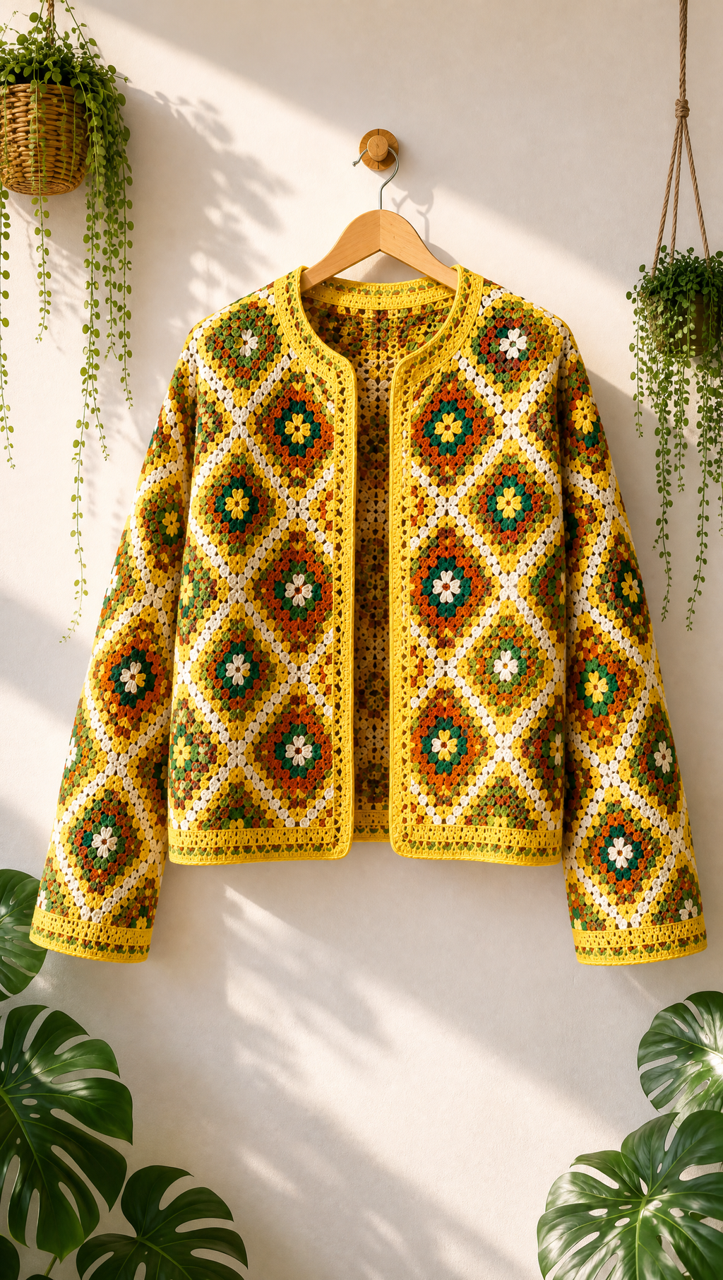Boho Granny-Square Cardigans — 4 Crochet Pattern Bundle (PDF)