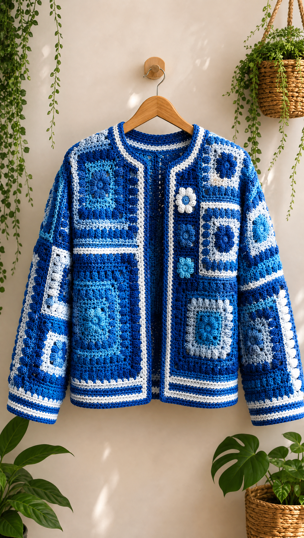 Boho Granny-Square Cardigans — 4 Crochet Pattern Bundle (PDF)