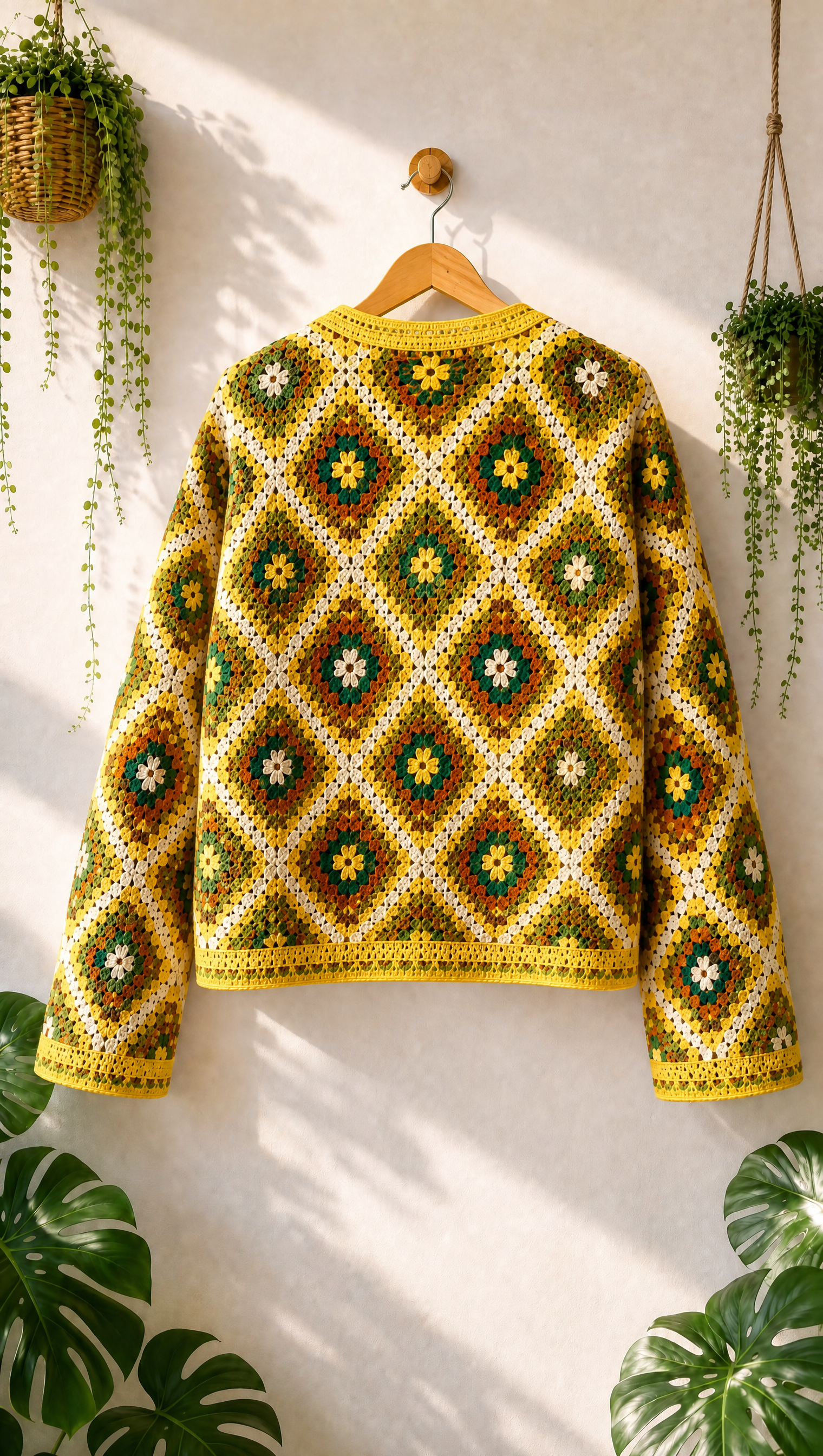 Boho Granny-Square Cardigans — 4 Crochet Pattern Bundle (PDF)